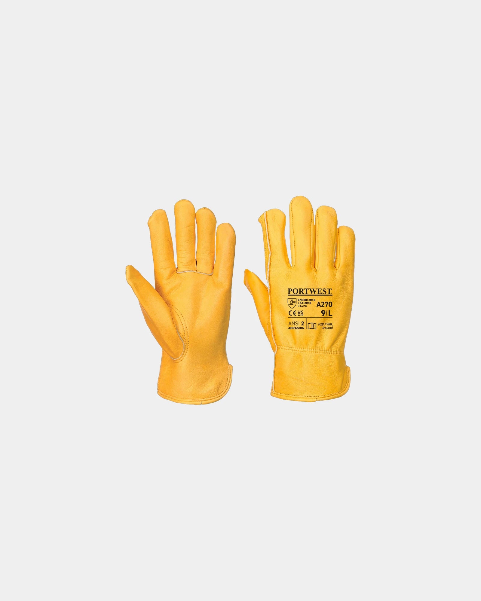 Handschoen leer gevoerd fleece om te personaliseren - 1